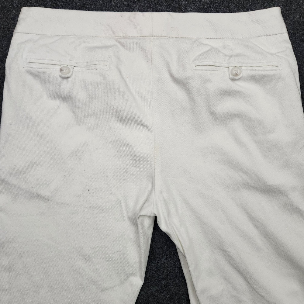 Ralph Lauren Sport Women's Size 8 White StretchTapered Leg Crop Pants Denim - Picture 3 of 11